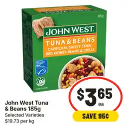 IGA John West Tuna & Beans offer