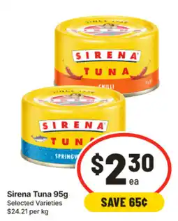 IGA Sirena Tuna offer