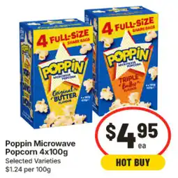 IGA Poppin Microwave Popcorn offer