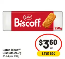 IGA Lotus Biscoff Biscuits offer