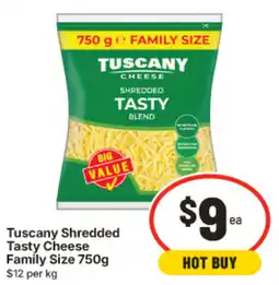 IGA Tuscany Shredded Tasty Cheese offer