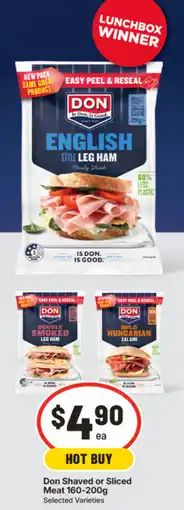 IGA Don Shaved or Sliced Meat offer