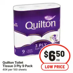 IGA Quilton Toilet Tissue 3 Ply offer