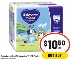IGA BabyLove Cosifit Nappies Selected Varieties offer