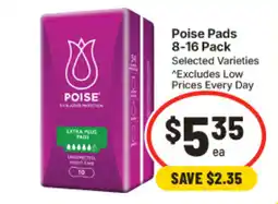IGA Poise Pads offer