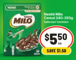 IGA Nestlé Milo Cereal offer