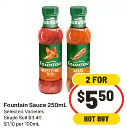 IGA Fountain Sauce offer