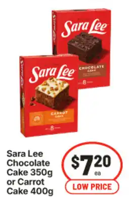 IGA Sara Lee Chocolate Cake or Carrot Cake offer