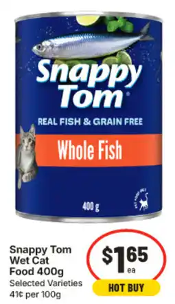 IGA Snappy Tom Wet Cat Food 400g offer