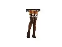 Stockings - Fishnet Thigh High, French Maid