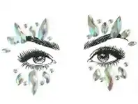 Body Jewellery - Face Jewels, White Witch