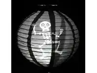 The Party People Shop Lantern - Halloween, Black Skeleton offer