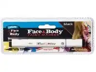 The Party People Shop Face Paint Marker Pen, Derivan - Black offer