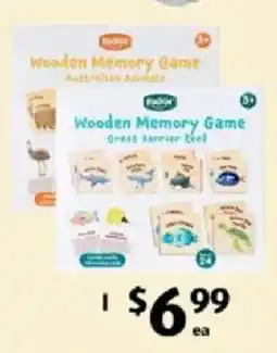 ALDI Bubba Wooden Memory Game Great Barrier Reef offer