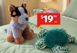 ALDI Weighted plush dog offer