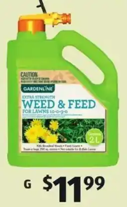 ALDI Gardenline Weed & Feed offer