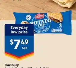 ALDI Elmsbury Potato Top Beef Pies offer