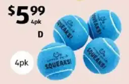 ALDI Squeaks! tennis balls offer