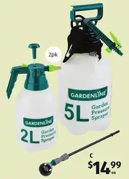 ALDI 2L and 5L Pressure Spray Pack or Double Nozzle Pump Sprayer offer