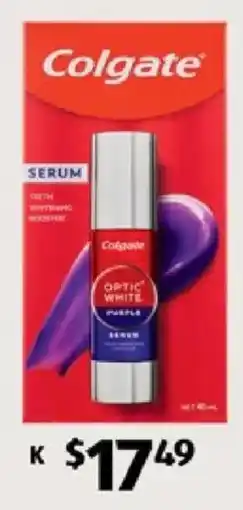 ALDI Colgate Optic White Purple Serum offer