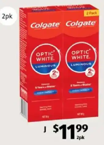 Colgate Optic White Luminous