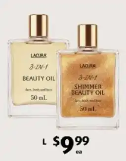ALDI Lacura 3-in-1 Beauty Oil offer