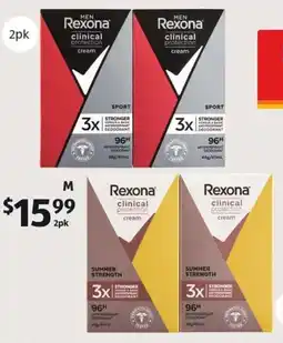 ALDI Rexona 96 Hour Clinical Protection Antiperspirant Deodorant offer