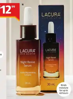 ALDI Lacura Skin Science Night Revive Serum offer