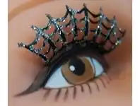 False Eyelashes - Spider Web, Silver