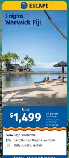 ALDI Warwick Fiji offer