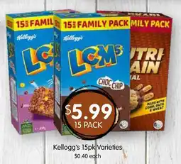Spudshed Kellogg's 15pk Varieties offer