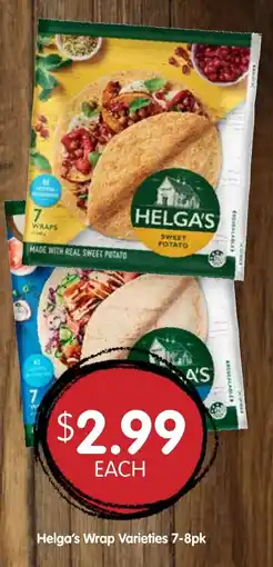 Spudshed Helga's Wrap Varieties offer