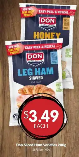 Spudshed Don Sliced Ham Varieties offer