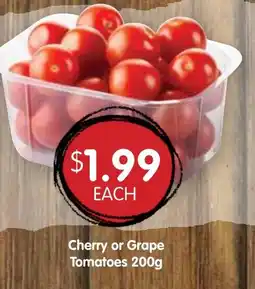 Spudshed Cherry or Grape Tomatoes offer