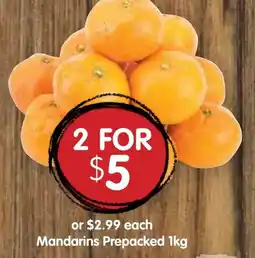 Spudshed Mandarins Prepacked offer