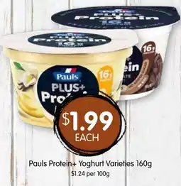 Spudshed Pauls Protein+ Yoghurt Varieties offer