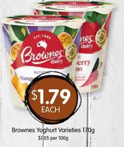 Spudshed Brownes Yoghurt Varieties offer