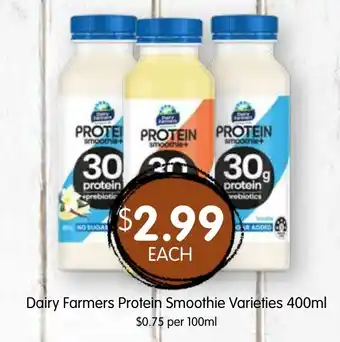 Spudshed Dairy Farmers Protein Smoothie Varieties offer