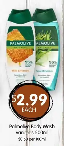 Spudshed Palmolive Body Wash Varieties offer