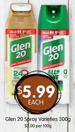 Spudshed Glen 20 Spray Varieties offer