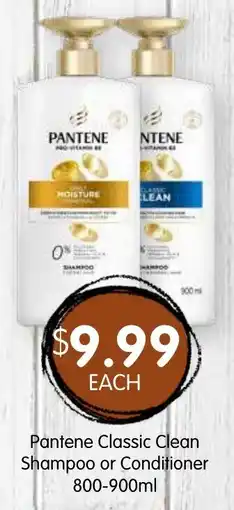 Spudshed Pantene Classic Clean Shampoo or Conditioner offer