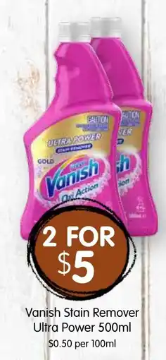 Spudshed Vanish Stain Remover Ultra Power offer