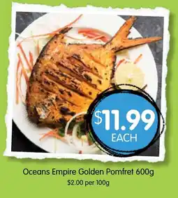 Spudshed Oceans Empire Golden Pomfret offer