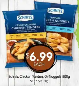 Spudshed Schnits Chicken Tenders Or Nuggets offer