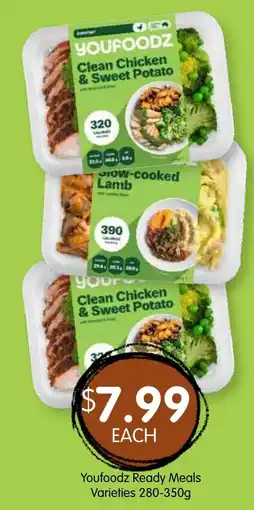 Spudshed Youfoodz Ready Meals Varieties offer