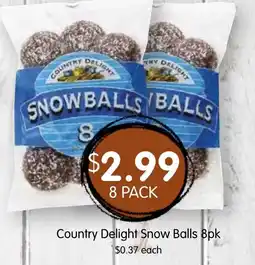 Spudshed Country Delight Snow Balls offer