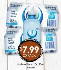 Spudshed Nu-Pure Water offer