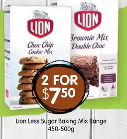 Spudshed Lion Less Sugar Baking Mix Range offer
