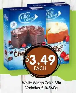 Spudshed White Wings Cake Mix Varieties offer