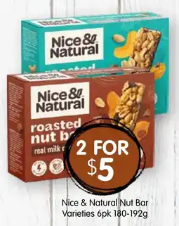 Spudshed Nice & Natural Nut Bar Varieties offer